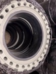 Set of 4, 31x10-20/ 10-16.5 Solid Skid Steer Tires - Non Marking Gray